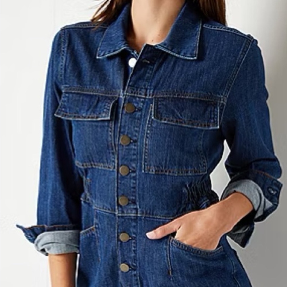 a.n.a Dark Indigo new approach Jean Jumpsuit